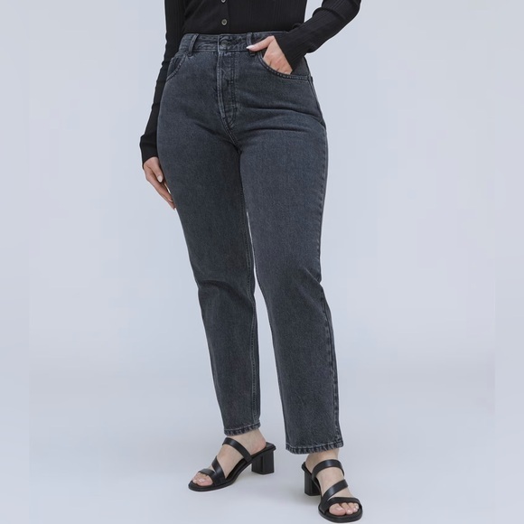 Everlane Denim - EVERLANE The Curvy 90’s Cheeky Straight Jean in Washed Black 28 Ankle BRAND NEW